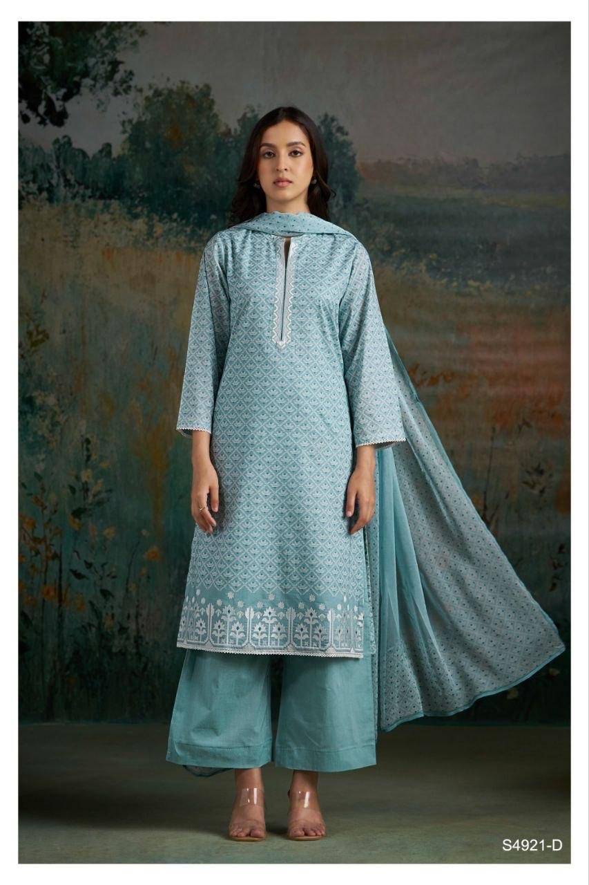 CAKORI 4921 By GANGA 4921 A TO 4921 D Beautiful Festive Suits Stylish Colorful Fancy Casual Wear & Ethnic Wear PREMIUM COTTON Dresses At Wholesale Price